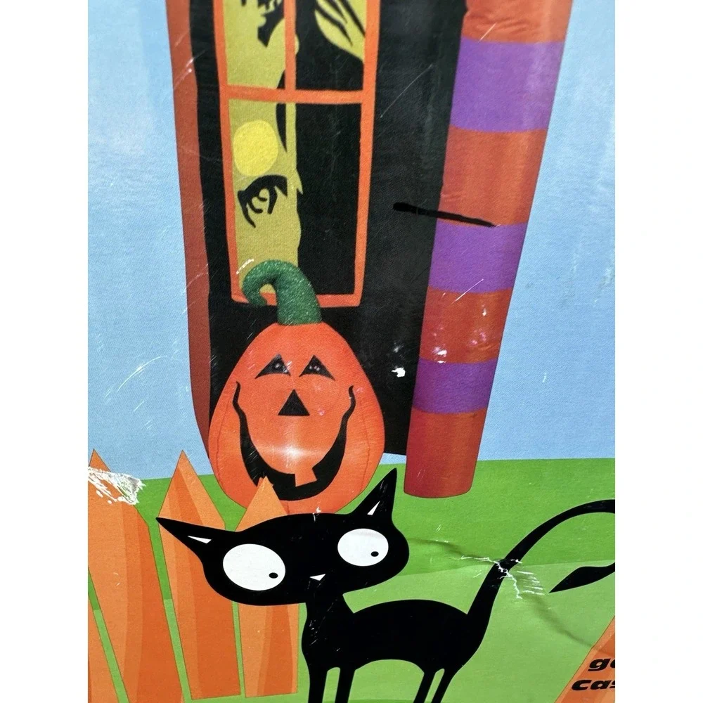 Gemmy 9' Animated Frankenstein Archway Lighted Halloween Inflatable Airblown